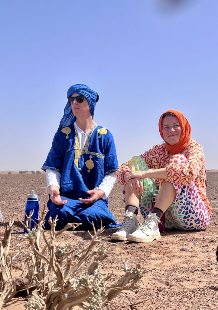 Wüstenwanderung, Wüstenreise, Wüstenretreat in der marrokanischen Sahara